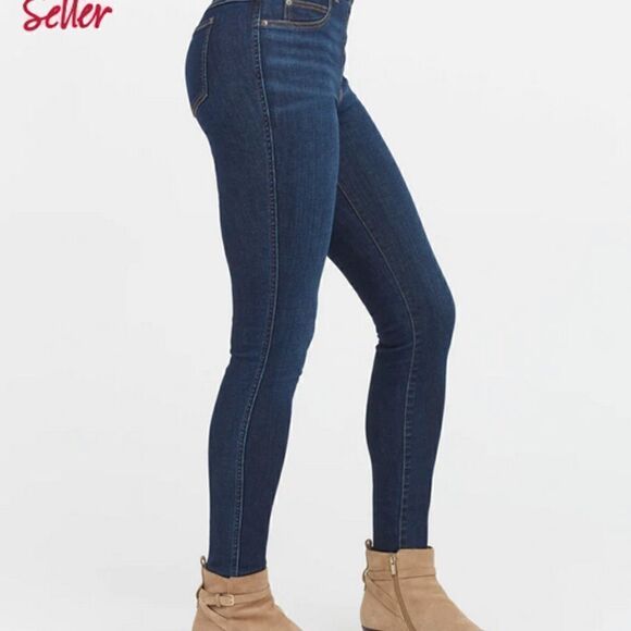 Spanx Ankle Skinny crop Jeans Medium Wash Sz S - Picture 4 of 7